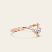 Art Deco Kite Cut Moissanite Engagement Ring Bridal Sets 3pcs-Nobel Yates