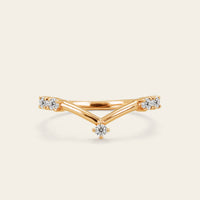 Art Deco Kite Cut Moissanite Engagement Ring Bridal Sets 3pcs-Nobel Yates