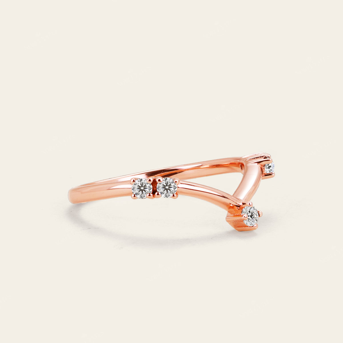 Art Deco Kite Cut Moissanite Engagement Ring Bridal Sets 3pcs-Nobel Yates