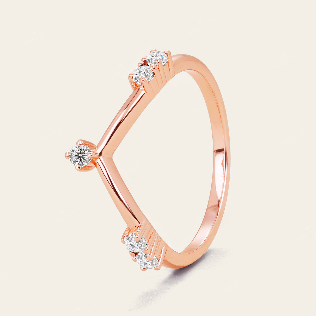 Art Deco Kite Cut Moissanite Engagement Ring Bridal Sets 3pcs-Nobel Yates