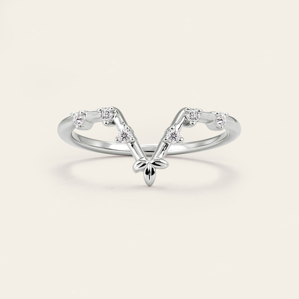 Half Rose Cut Kite Moissanite Art Deco Engagement Ring Sets 3pcs-Nobel Yates