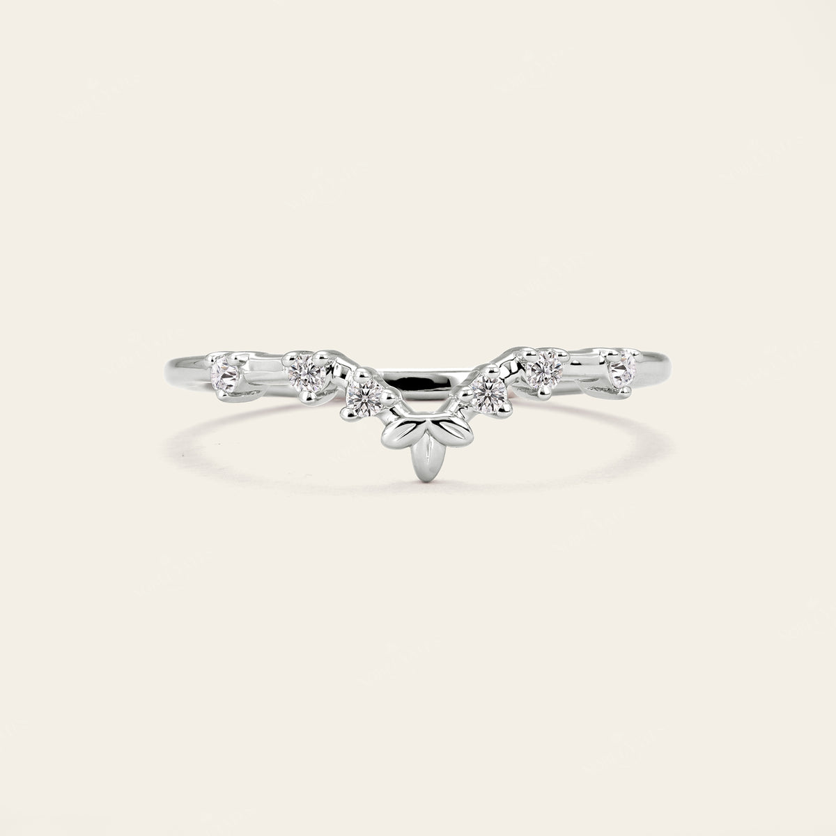 Half Rose Cut Kite Moissanite Art Deco Engagement Ring Sets 3pcs-Nobel Yates