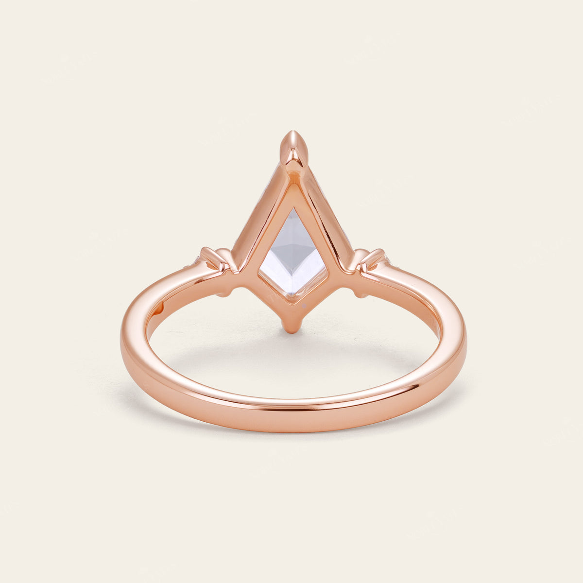 Kite Cut Moissanite Art Deco Bridal Sets Engagement Ring 2pcs-Nobel Yates