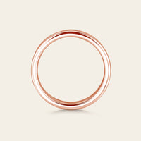 Vintage Milgrain Full eternity Classic Rose Gold Couple Bands