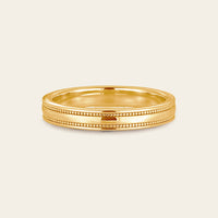 Vintage Milgrain Full eternity Classic Rose Gold Couple Bands