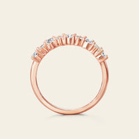 Lab Diamond Art Deco Round & Marquise Cluster Ring