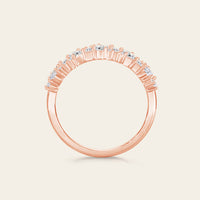 Art Deco Lab Diamond Mixed Cut Eternity Band