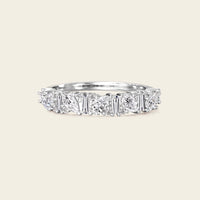 Art Deco Lab Diamond Mixed Cut Eternity Band