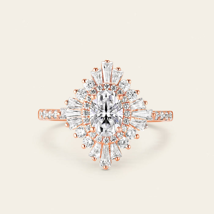 Oval Moissanite Rings