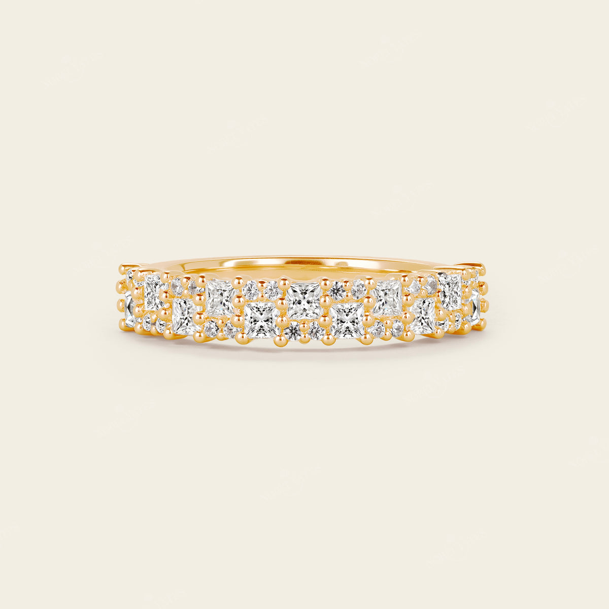 Mosaic Lab Diamond Square Eternity Art Deco Band