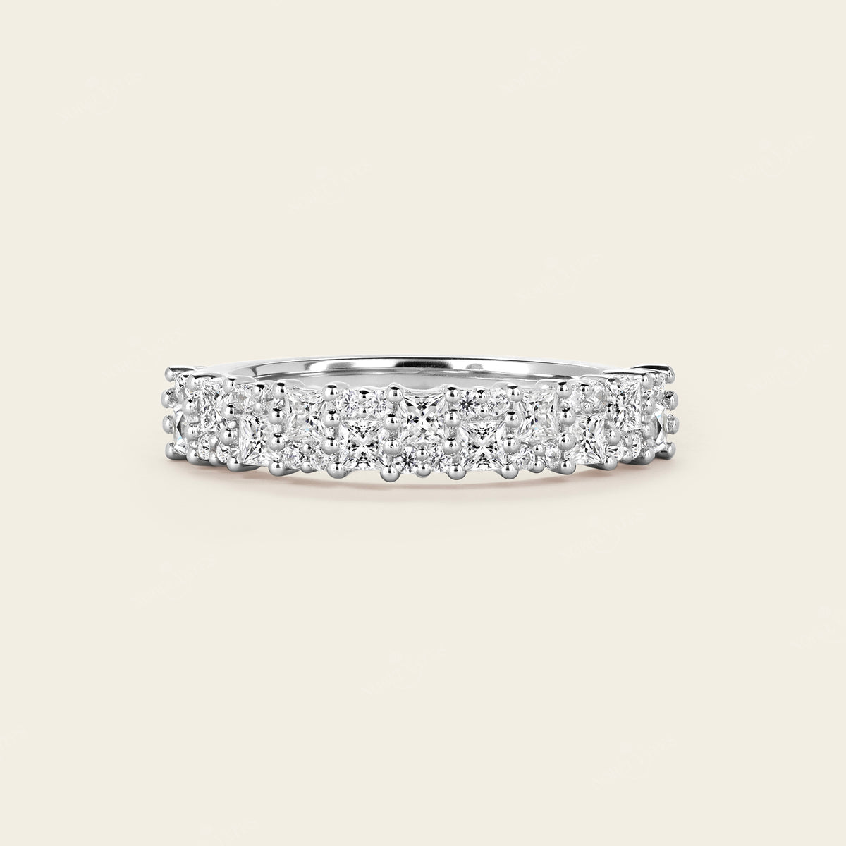 Mosaic Lab Diamond Square Eternity Art Deco Band