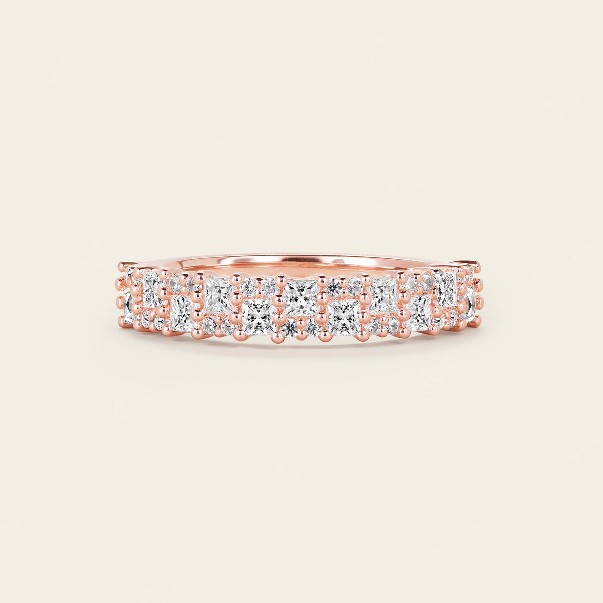 Mosaic Lab Diamond Square Eternity Art Deco Band