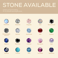 Five Stones Family Necklace Custom Birthstone Pandant