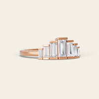 Art Deco Baguette Lab Diamond Engagement Ring