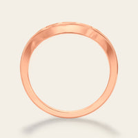 Baguette Lab Diamond Curved Wedding Band