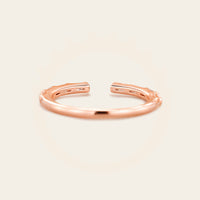 Baguette Lab Diamond Open Wedding Band