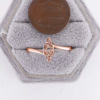 Plain Celtic Kont Engagement Ring Rose Gold Meaning Band