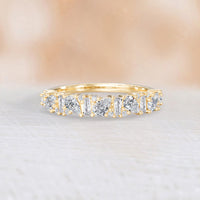 Art Deco Lab Diamond Mixed Cut Eternity Band