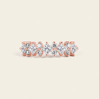 Princess Cut Lab Diamond Mosaic Eternity Ring