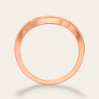 Art Deco Baguette Lab Diamond Curved Wedding Band 5