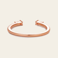 Tapered Baguette Lab Diamond Open Wedding Band